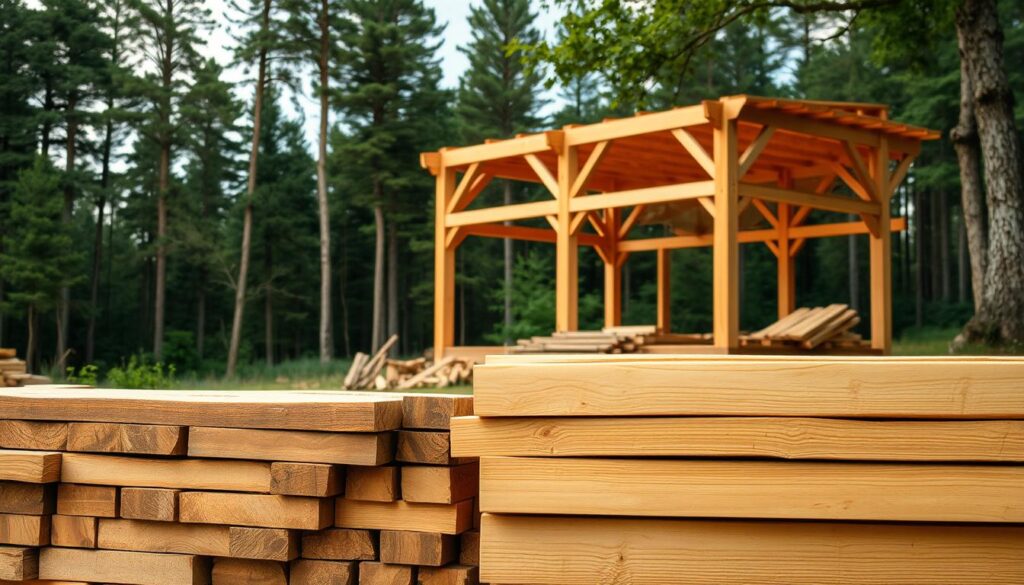 bois dans la construction écologique